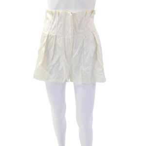 Kimberly Taylor Womens Textured Lined Pattern Mini Skirt Cream Size XS